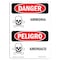 Signmission Safety Sign, OSHA Danger, 5" Height, Amoniaco, Bilingual Spanish OS-DS-D-35-VS-1992 - alternate 1